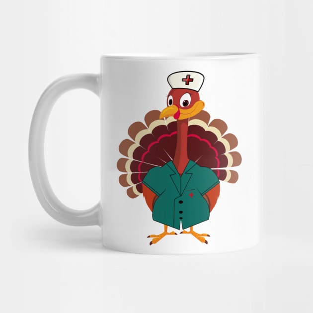 Cute Turkey Nurse Gift by salah_698